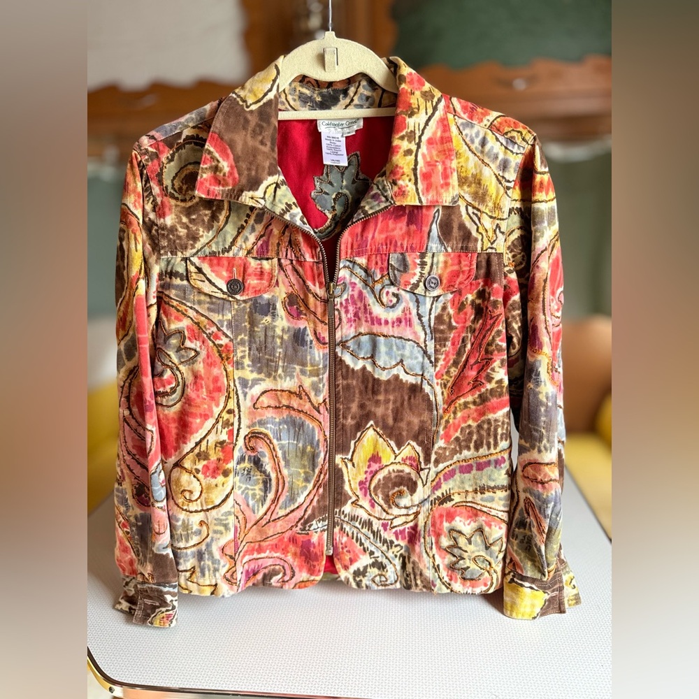 Vintage Coldwater Creek tie dye jacket made in India